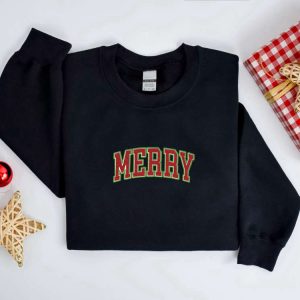 embroidered christmas sweatshirt embroidered merry christmas sweater crewneck women christmas sweatshirt ugly christmas merry sweatshirt 4.jpeg