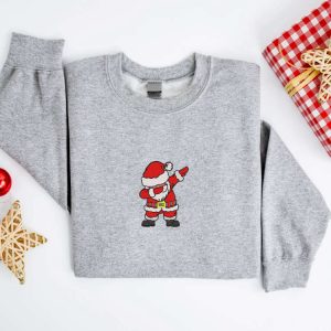 embroidered christmas sweatshirt embroidered santa christmas sweatshirt women christmas sweatshirt christmas crewneck sweater xmas shirt 1.jpeg