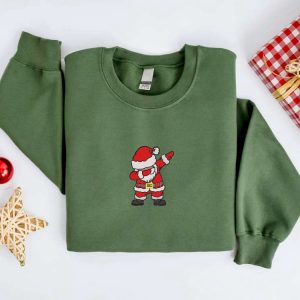 embroidered christmas sweatshirt embroidered santa christmas sweatshirt women christmas sweatshirt christmas crewneck sweater xmas shirt 2.jpeg