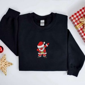 embroidered christmas sweatshirt embroidered santa christmas sweatshirt women christmas sweatshirt christmas crewneck sweater xmas shirt 4.jpeg