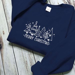 embroidered christmas tree sweatshirt christmas shirts for women christmas shirt shirts for christmas tree t shirt cute holiday sweater 1.jpeg