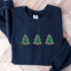 embroidered christmas trees cookies sweatshirt gingerbread cookies sweatshirt christmas tree sweatshirt christmas tree shirt xmas gift 2.jpeg