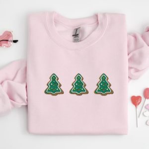 embroidered christmas trees cookies sweatshirt gingerbread cookies sweatshirt christmas tree sweatshirt christmas tree shirt xmas gift 7.jpeg