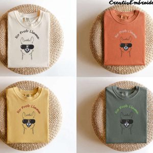 embroidered funny lama comfort colors t shirt cool llama shirt comfort colors funny llama shirt unisex lama shirt 2.jpeg