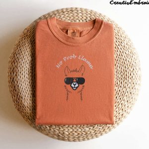 embroidered funny lama comfort colors t shirt cool llama shirt comfort colors funny llama shirt unisex lama shirt.jpeg