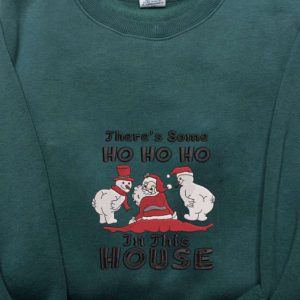 embroidered funny santa sweatshirt christmas sweatshirts theres some ho ho in this house funny sweatshirt embroidered 1 2.jpeg