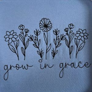 embroidered grow in grace flower sweatshirt gift for men and women.jpeg