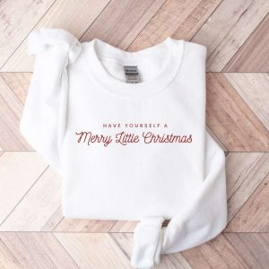 embroidered merry christmas sweatshirt womens christmas shirt merry and bright christmas sweater christmas crewneck minimal christmas 1.jpeg