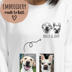 embroidered pet portrait cat face embroidery sweatshirt embroidered custom pet portrait sweatshirt hoodie tshirt for pet lover 1.jpeg