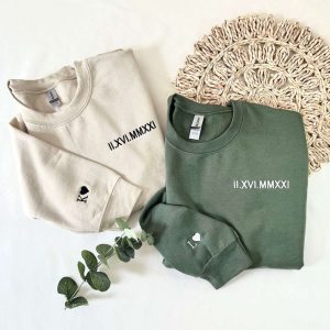 Embroidered Sweatshirt 2D Crewneck Sweatshirt Gift…