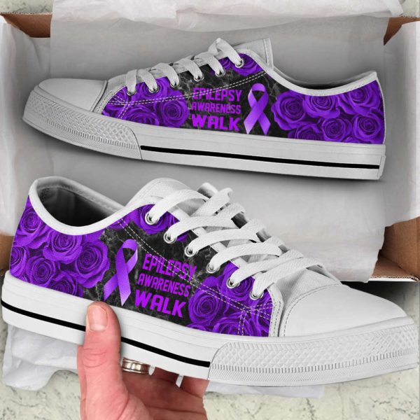 Epilepsy Awareness Shoes Walk Low Top Shoes Canvas Shoes