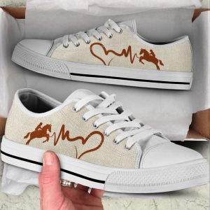 Equestrian Heartbeat Low Top Shoes Canvas…