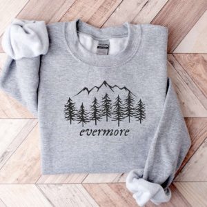 Evermore Embroidered Sweatshirt 2D Crewneck Sweatshirt…