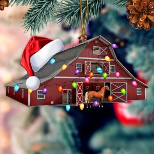 Farm Santa With Horse Ornament Christmas…