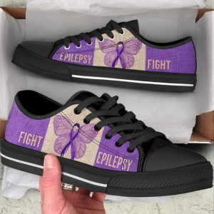 fight epilepsy shoes texture low top shoes canvas shoes best gift for men and women cancer awareness.jpeg