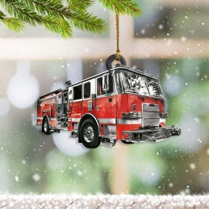 Fire Car Ornament Christmas Tree Ornament…