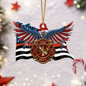 Firefighter Christmas Ornament Fire Department Eagle…