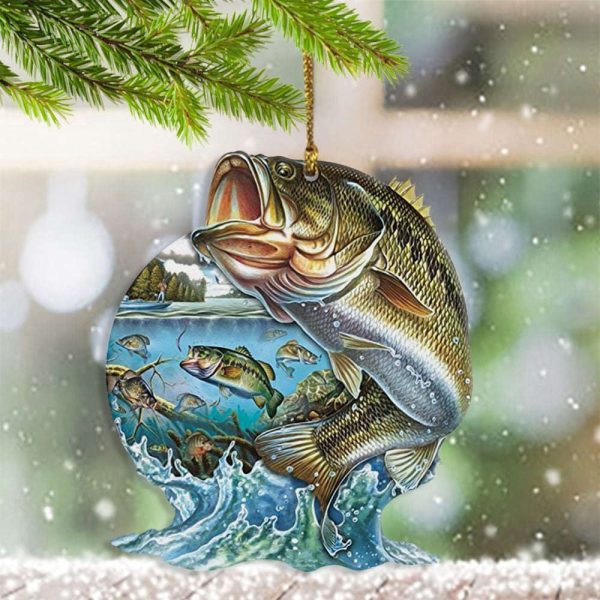 Fish Christmas Ornaments Fishing Ornaments For Christmas Tree Gifts For Fishing Lovers