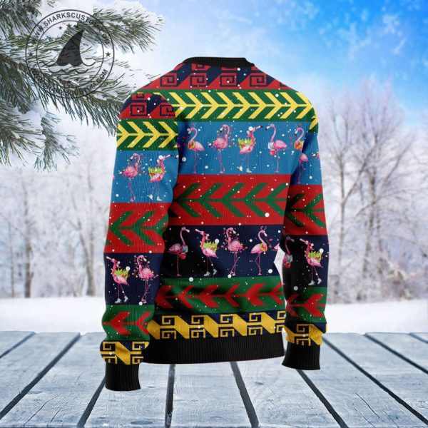 Flamingo Christmas Pattern T1310 Ugly Sweater – Best Gift For Christmas