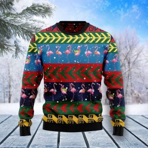 flamingo christmas pattern t1310 ugly sweater best gift for christmas.jpeg