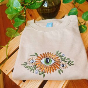 floral embroidered sweatshirt 2d crewneck sweatshirt for men and womensws3906 1.jpeg