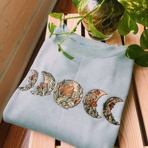floral moon embroidered sweatshirt 2d crewneck sweatshirt best gift for family sws2930 1.jpeg