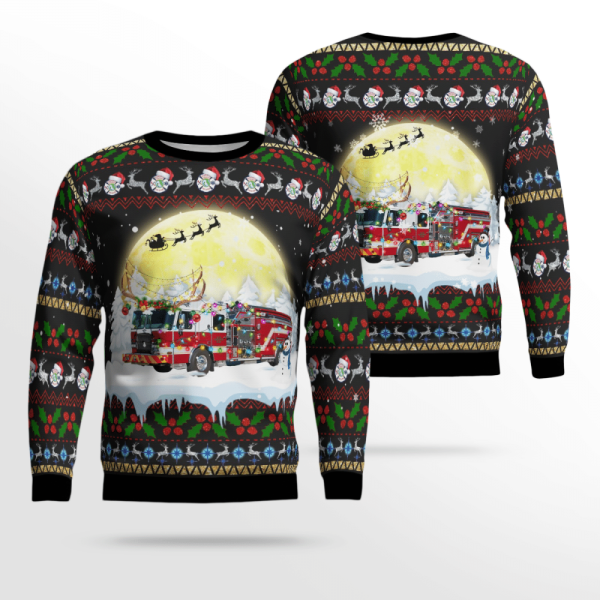 Florida, Charlotte County Fire Department 3D Ugly Christmas Sweater,  Gift For Christmas Sweater