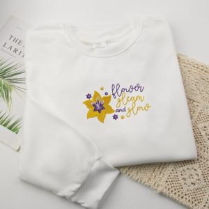 flower embroidered sweatshirt 2d crewneck sweatshirt best gift for family sws2927.jpeg