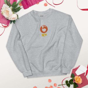 fox embroidered sweatshirt 2d crewneck sweatshirt for men and women sws3155 3.jpeg