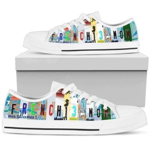 Frenchie Mom Women’s Low Top Shoes…