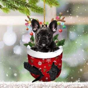 Frenchie Reindeer Ornaments Funny Frenchie Christmas…