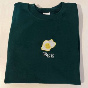 fried egg embroidered sweatshirt 2d crewneck sweatshirt for men and women sws3132.jpeg