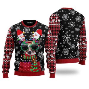 Funny Christmas Dog Ugly Christmas Sweater,…