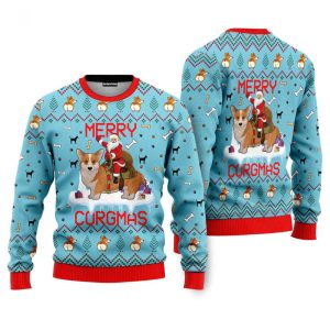 Funny Dog Merry Corgmas Ugly Christmas…