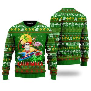 Funny Hawaii Santa Mele Kalikimaka Ugly…