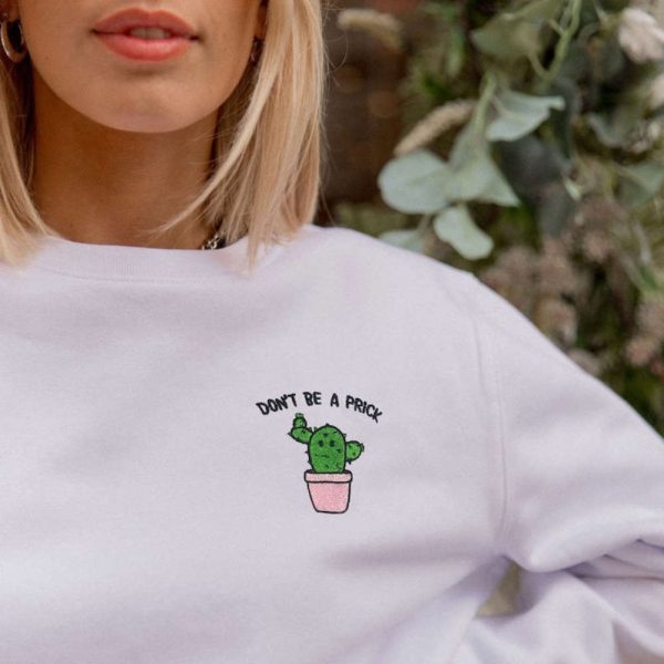 Funny Quotes Embroidered Sweatshirt 2D Crewneck Sweatshirt Gift For Family