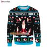 Funny Santa Namasleigh Ugly Sweater, Santa Yoga Christmas Ugly Sweater Over Print, Funny 2022 Christmas Ugly Sweater 3D Hoodie Sweatshirt