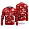 Funny Tabby Cat Pattern Ugly Christmas Sweater For Men & Women