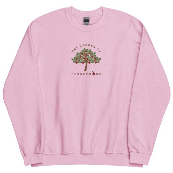 Garden Of Persephone Embroidered Sweatshirt 2D Crewneck Sweatshirt For Men And Women