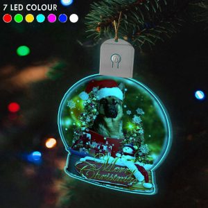 German Shepherd Christmas Light Ornaments Dog…