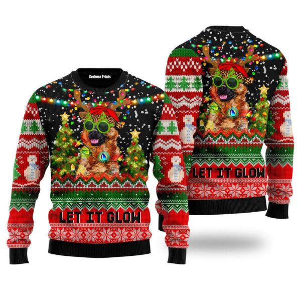 German Shepherd Dog Christmas ‌ Ugly Christmas Sweater For Men & Women