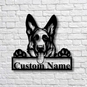 German Shepherd Dog Metal Sign Custom…