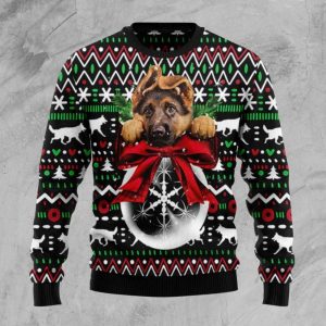 German Shepherd Dog Xmas Ball Ugly…