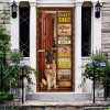 German Shepherd Lives Here Door Cover – Perfect Gift for Shepherd Lovers