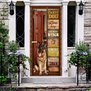 German Shepherd Lives Here Door Cover…