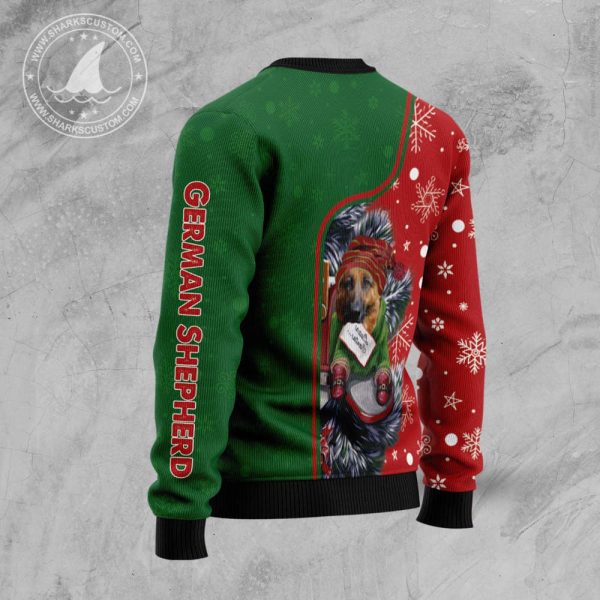 HZ101608 German Shepherd Merry Christmas Ugly Sweater – Noel Malalan
