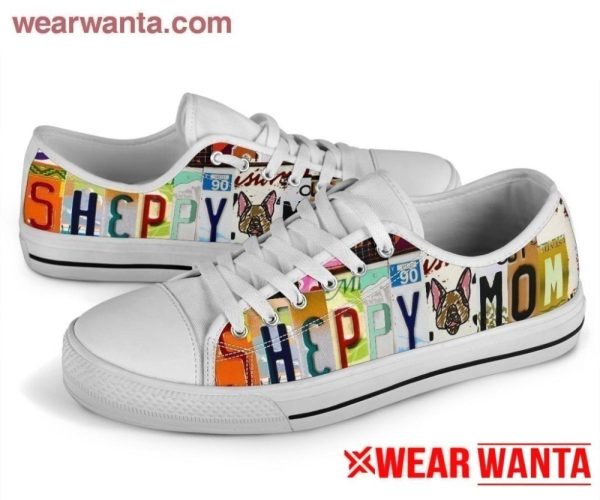 German Shepherd Mom Shoes Low Top Style For Dog Lover NH10