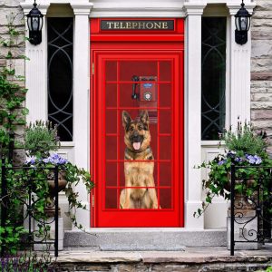 German Shepherd Door Cover – Christmas…