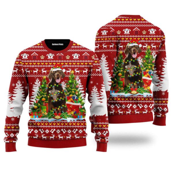 German Shorthaired Dog Ugly Christmas Sweater For Men & Women