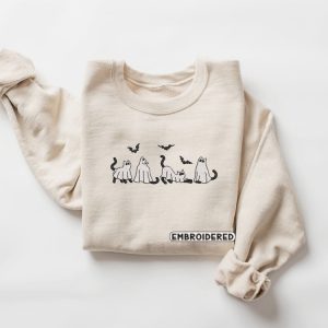 ghost cats embroidered sweatshirt 2d crewneck sweatshirt gift for family 2 447.jpeg